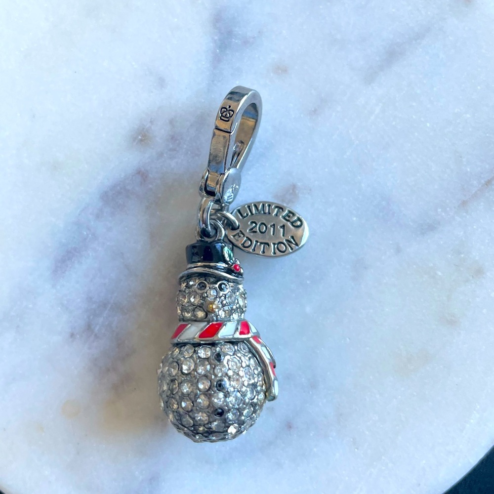 Juicy Couture Crystal Snowman Charm